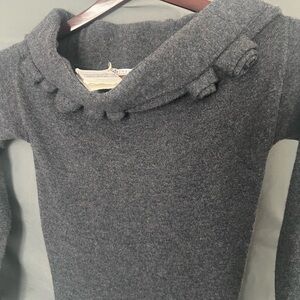 Brunello Cucinelli Charcoal Cowl Neck Sweater